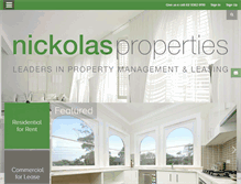 Tablet Screenshot of nickolasproperties.com.au